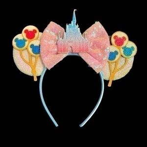 Disney Inspired Handmade Castle Minnie Ears - NWOT